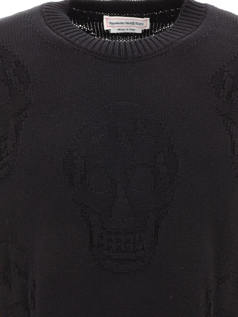 Alexander McQueen Alexander Mcqueen Skull Knitted Cotton Jumper 3