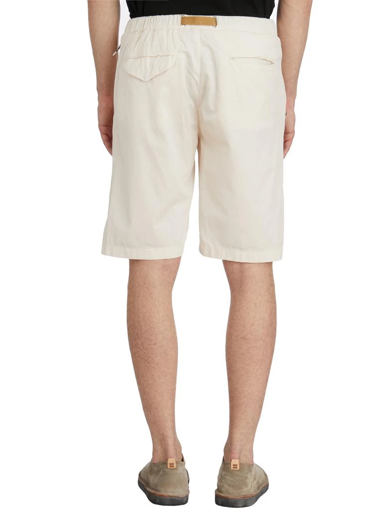 WHITE SAND COTTON AND LINEN BERMUDA SHORTS 4