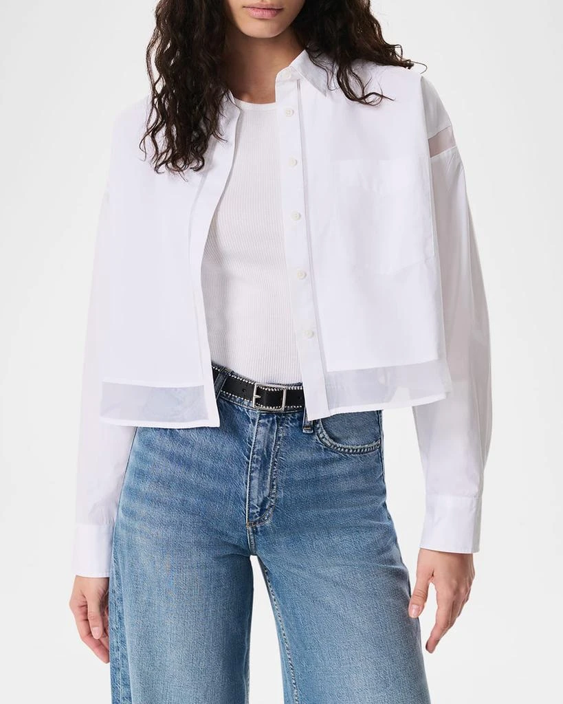 Rag & Bone Beatrice Cropped Combo Shirt 4