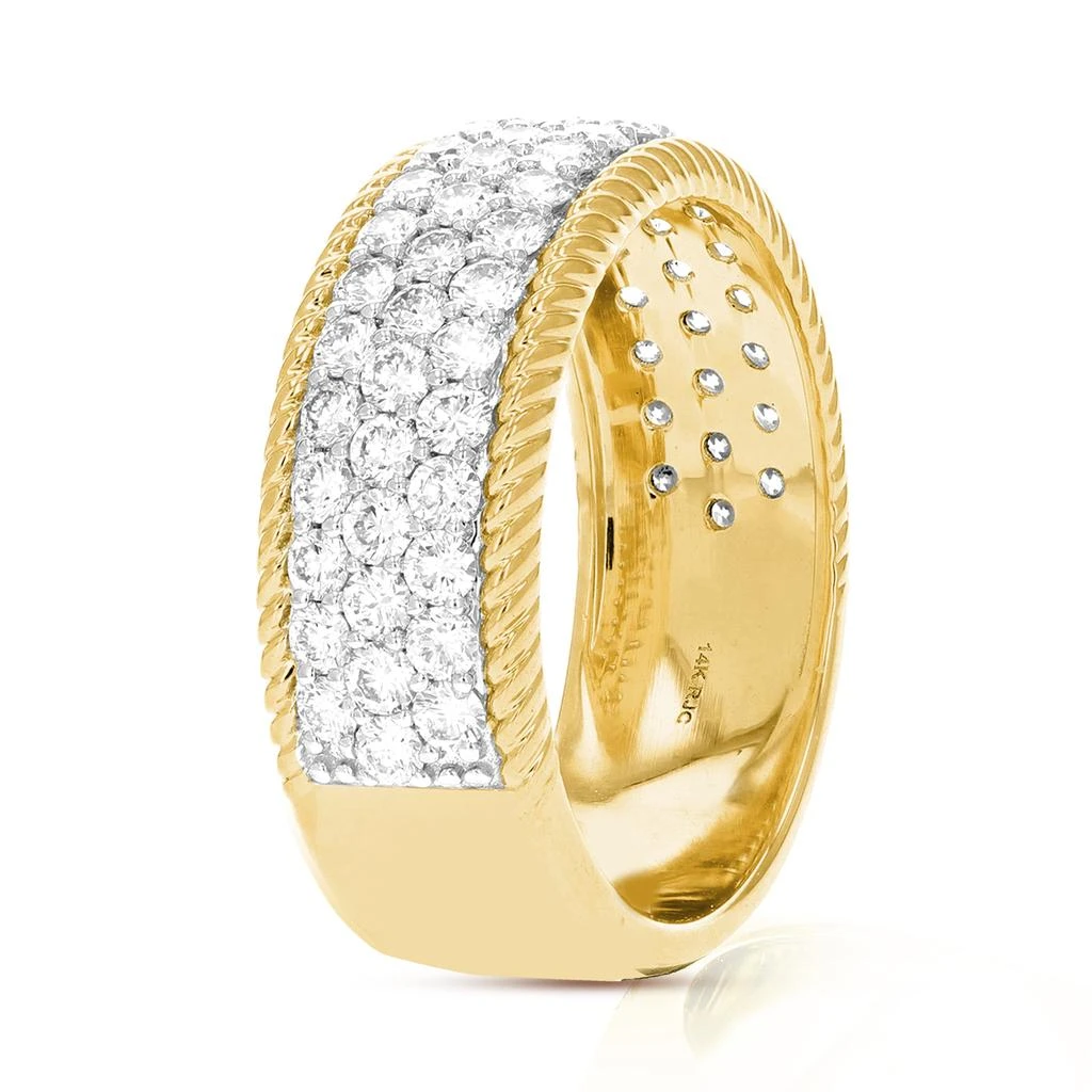 Vir Jewels 1.50 cttw Lab Grown Diamond Wedding Band in 14K Yellow Gold For Women 2