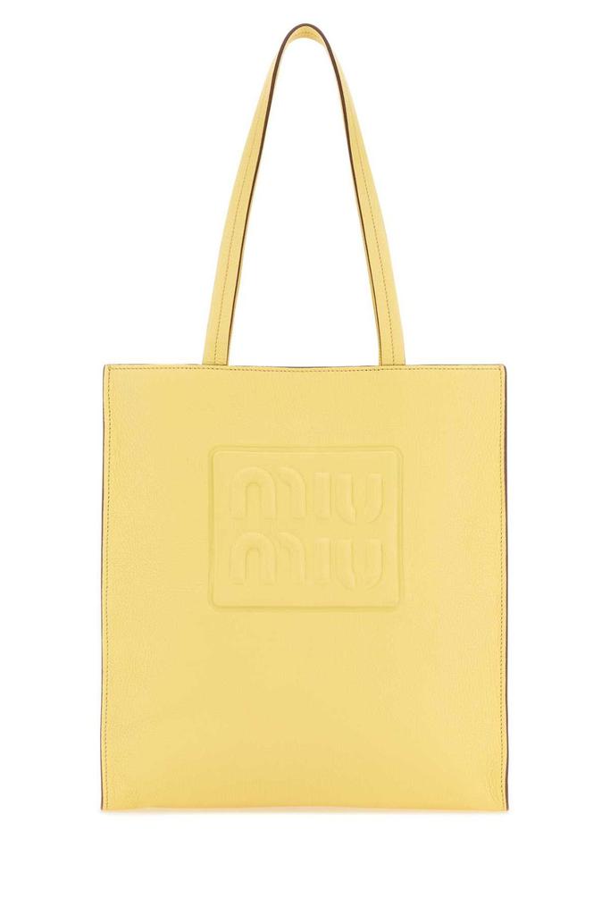 【Miu Miu 】Logo Embossed Top Handle Bag トートバッグ Miu Miu Miu Miu Logo Embossed Top Handle Bag - Tote Bags