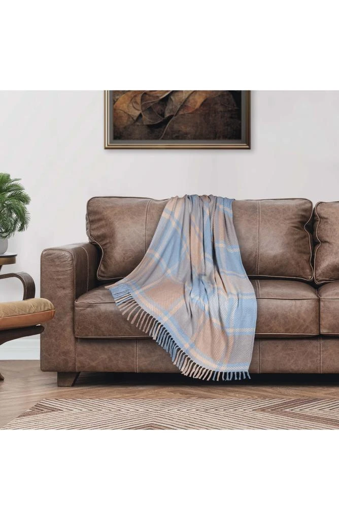 Parkland Sugilite Stripe Fringe Trim Throw Blanket 4