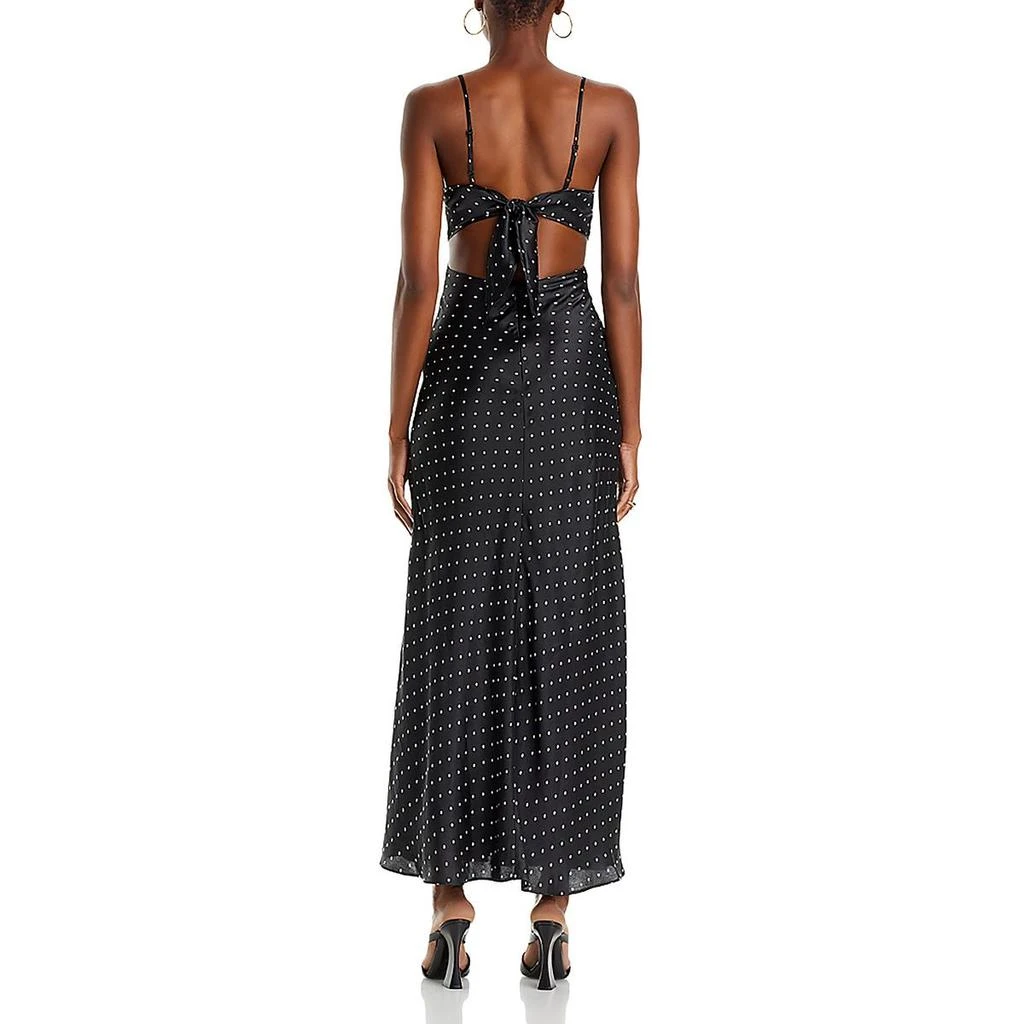Bardot Karlotta Womens Satin Polka Dot Slip Dress 2