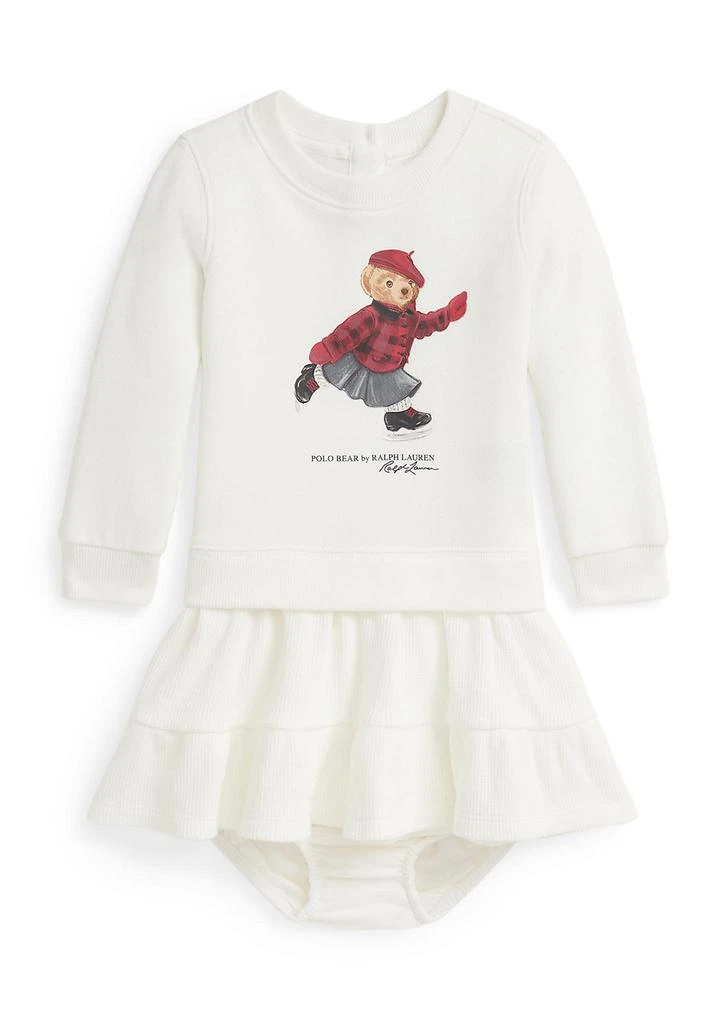 Ralph Lauren Baby Girls Polo Bear Fleece Dress 
Bloomer