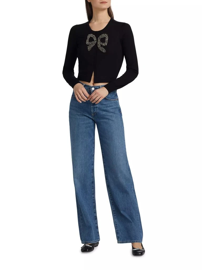LOVESHACKFANCY Modine Embellished Bow Cardigan 2