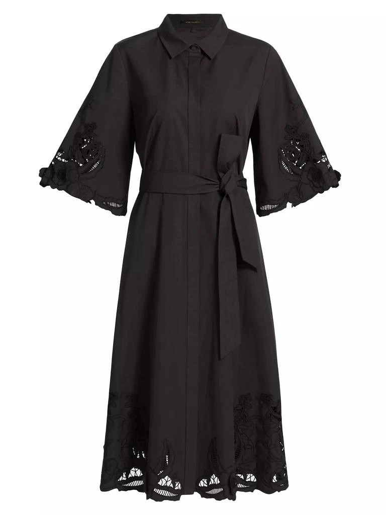 Kobi Halperin Monty Cotton Poplin Tie-Waist Midi-Shirtdress 1