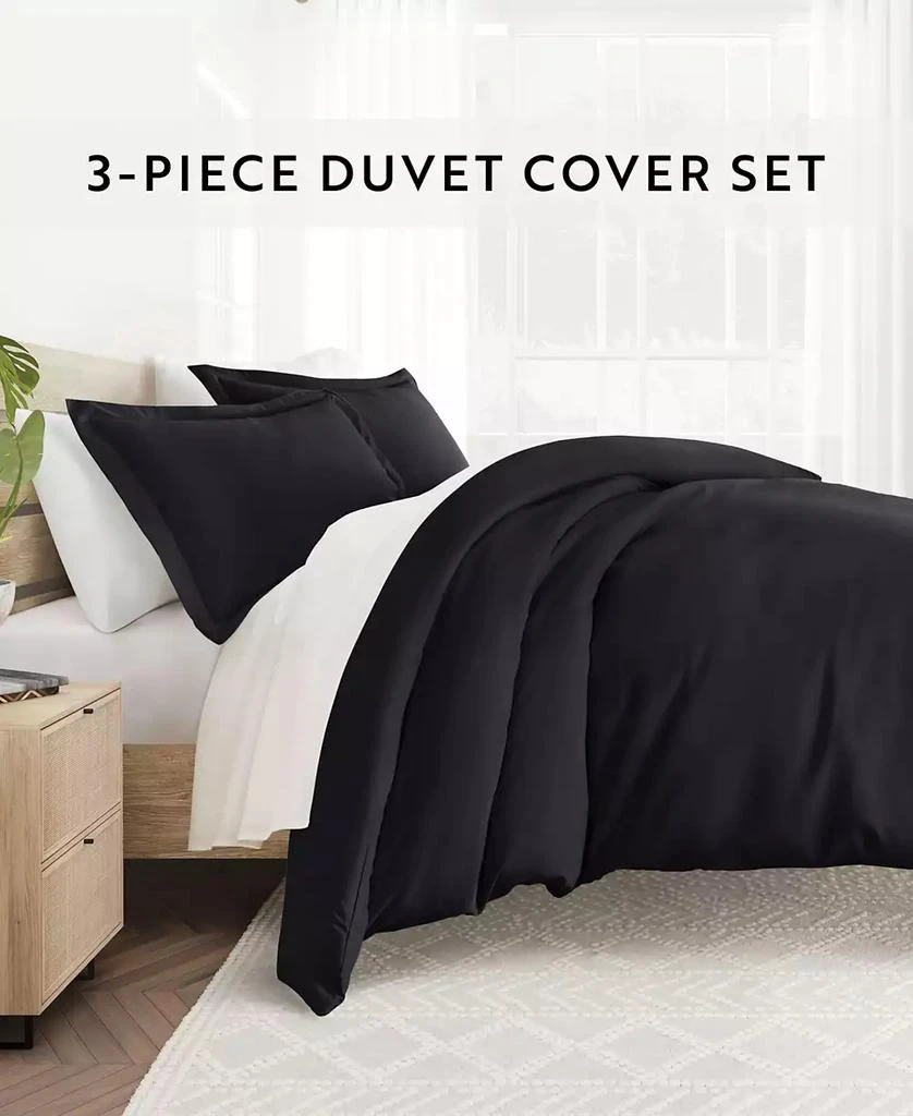 IENJOY HOME Double Brushed Solid Duvet Cover Set 9