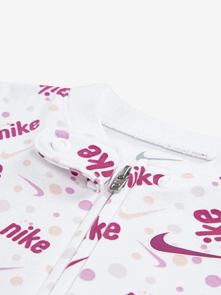 NIKE Nike Baby Girls Play For All AOP Babygrow in White 3