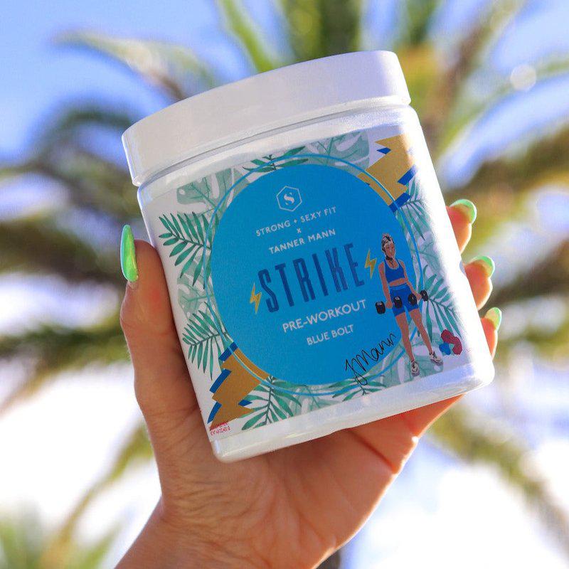 Strong + Sexy Fit STRIKE Pre-Workout | Tanner Mann x SSF | Blue Bolt