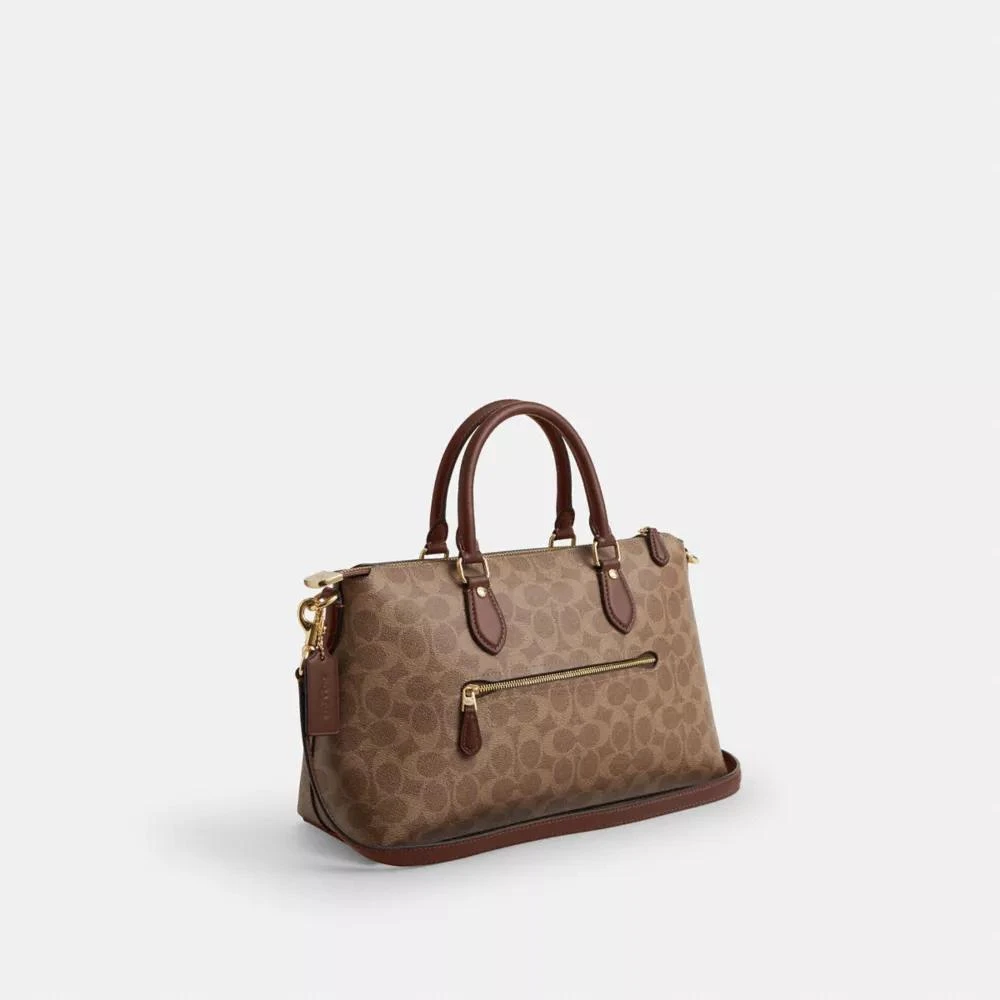 Coach Georgia Satchel Bag In Signature Canvas 4