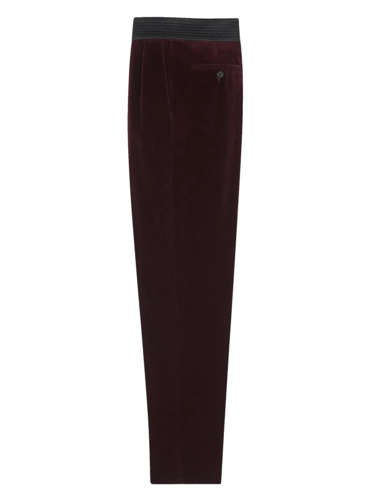 SAINT LAURENT Saint Laurent Men Velvet Tailored Pants 2