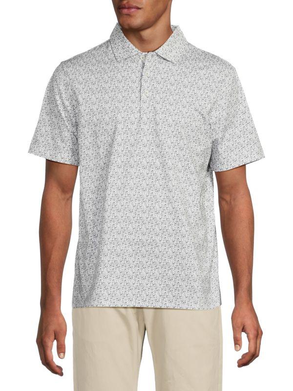 BUGATCHI Victor Glasses Print Polo