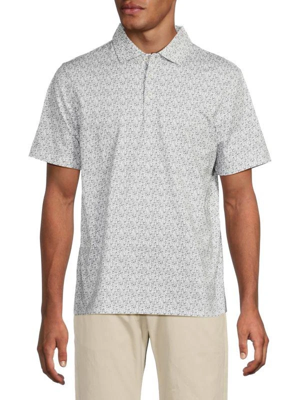 BUGATCHI Victor Glasses Print Polo 1
