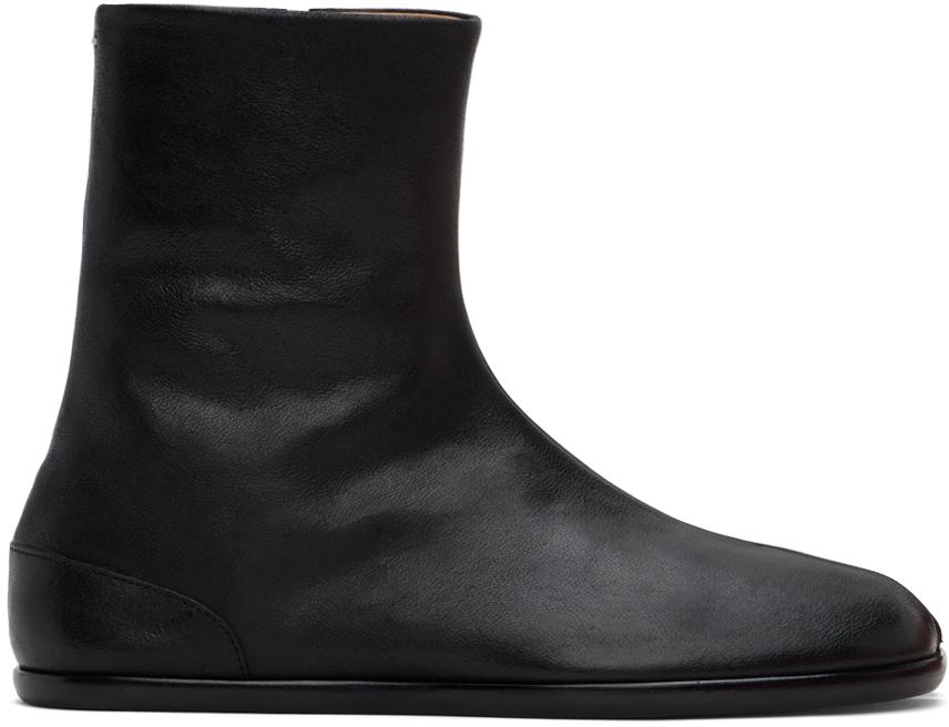 [MaisonMargiela] Tabi タビブーツ Ankle Boot Black MAISON MARGIELA Black Tabi Ankle Boots - Shoes - Compare
