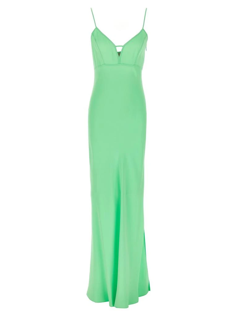 twinset green dress Vila – Mirage 2/4 V-Neck Ankle Dress – Dresses – Green main image 1