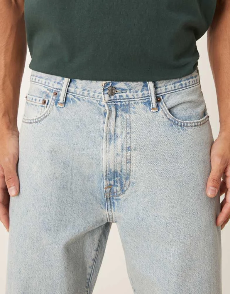 Abercrombie & Fitch Abercrombie & Fitch lightweight loose fit jeans in light wash 5