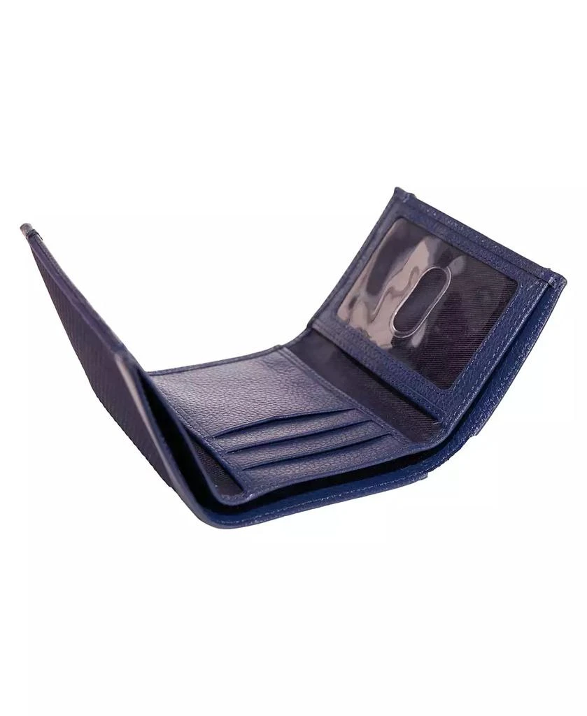 Nautica Men's Logo Rubber Leather Trifold Wallet 4