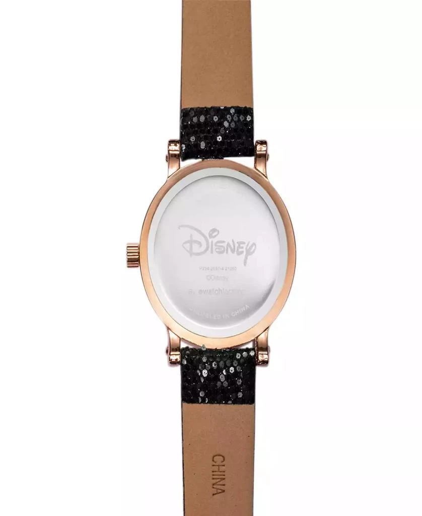 ewatchfactory Women's Disney Cruella Vintage Inspired Black Leather Strap Watch 38mm 3