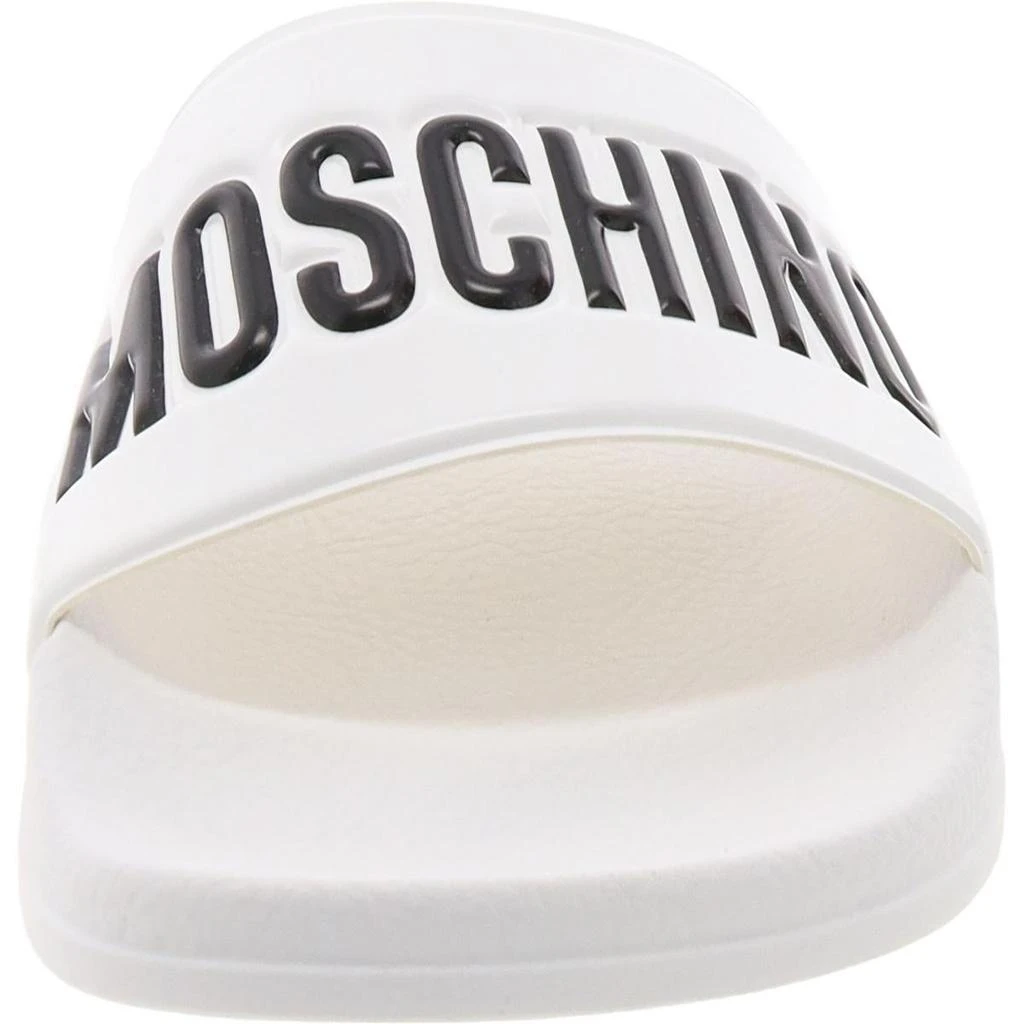 Moschino Womens Logo Flat Slide Sandals 2