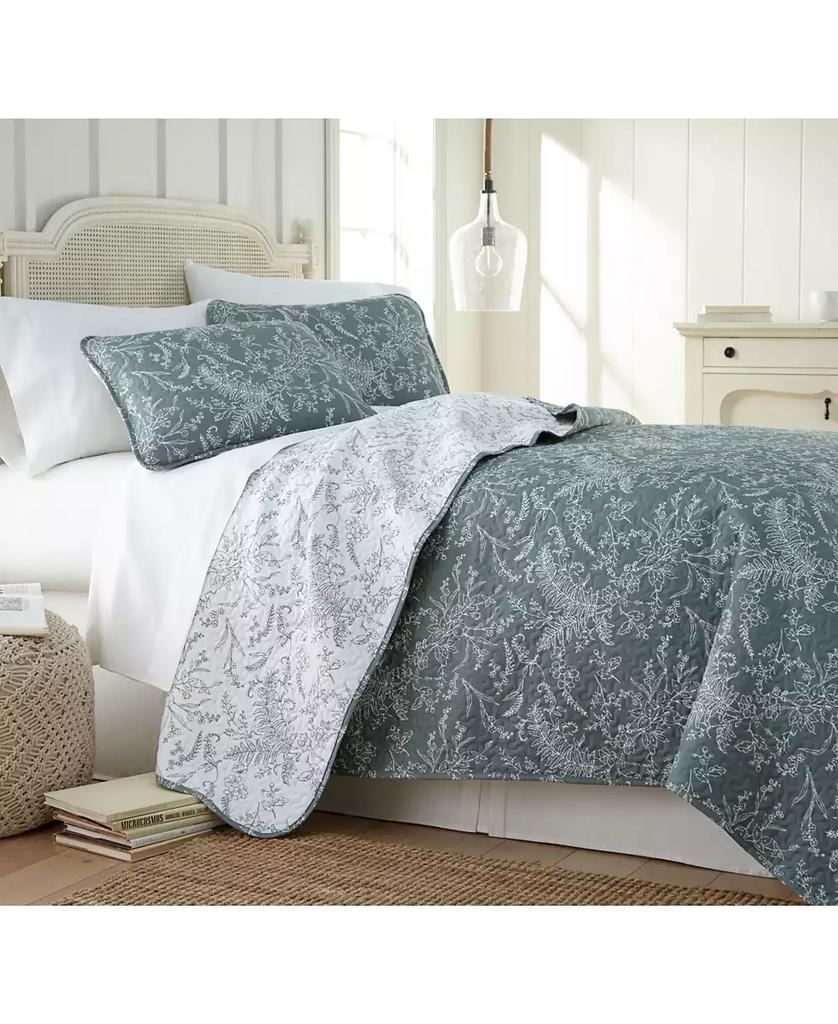 SOUTHSHORE FINE LINENS Winter Brush Lightweight Reversible Quilt Set
