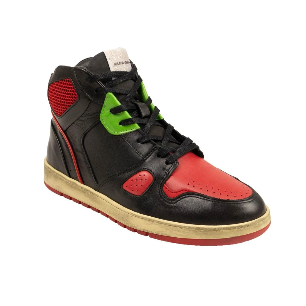 ALES GREY Battalion Sneakers - Black/Red/Grey 6