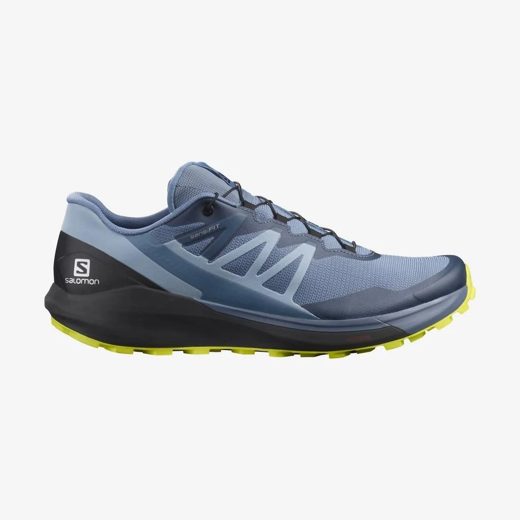 Salomon Men's Sense Ride 4 Trail Running Shoe - Medium/d Width In Copen Blue/black/evening Primrose 2