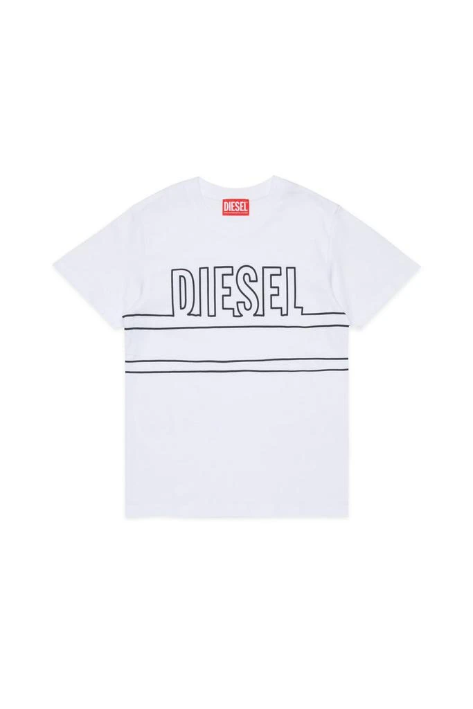 Diesel Diesel Kids Logo Printed Crewneck T-Shirt 1