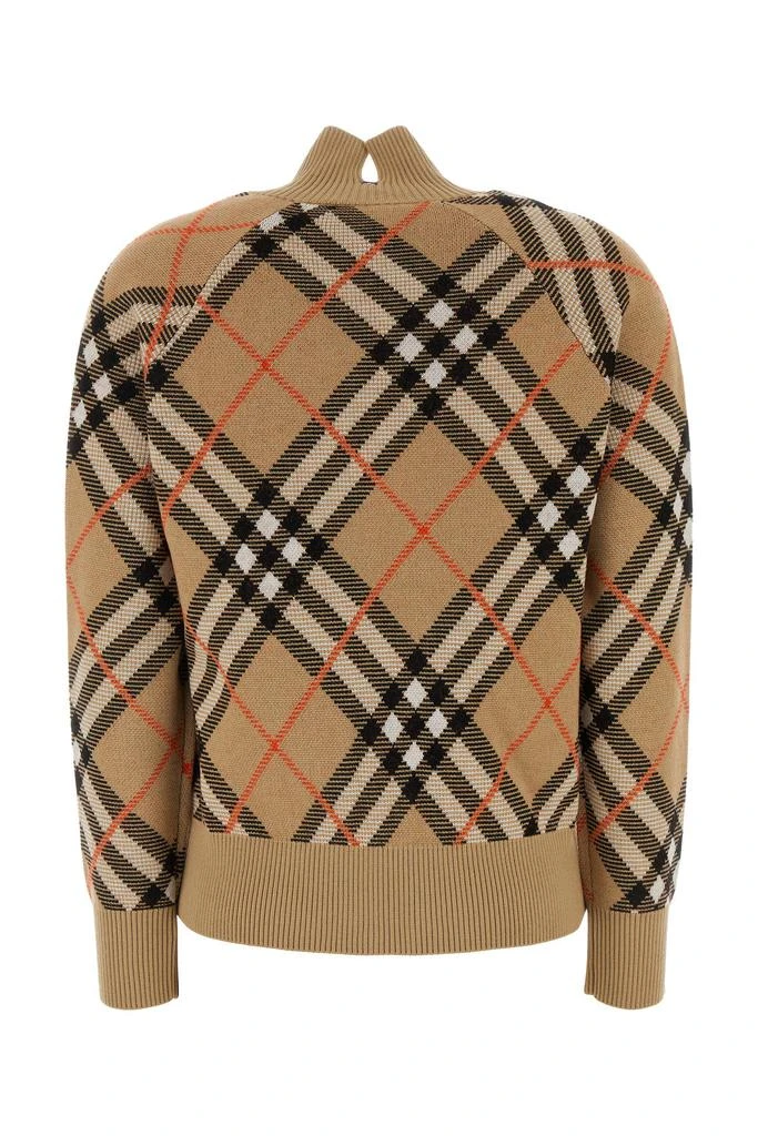 Burberry Embroidered stretch wool blend cardigan 1