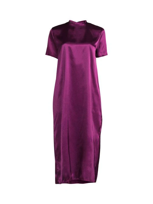 TASH + SOPHIE Satin Midi Shift Dress 3