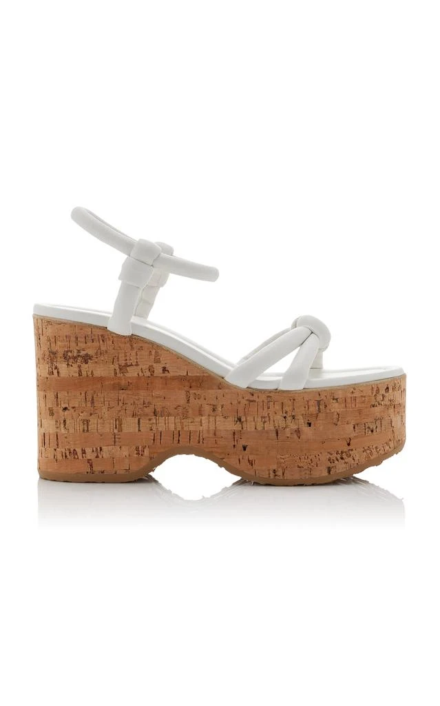 Gianvito Rossi Gianvito Rossi - Padded-Leather Platform Sandals - White - IT 39 - Moda Operandi 1
