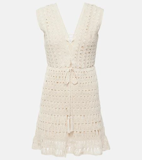 ANNA KOSTUROVA Jennifer crochet cotton minidress 1