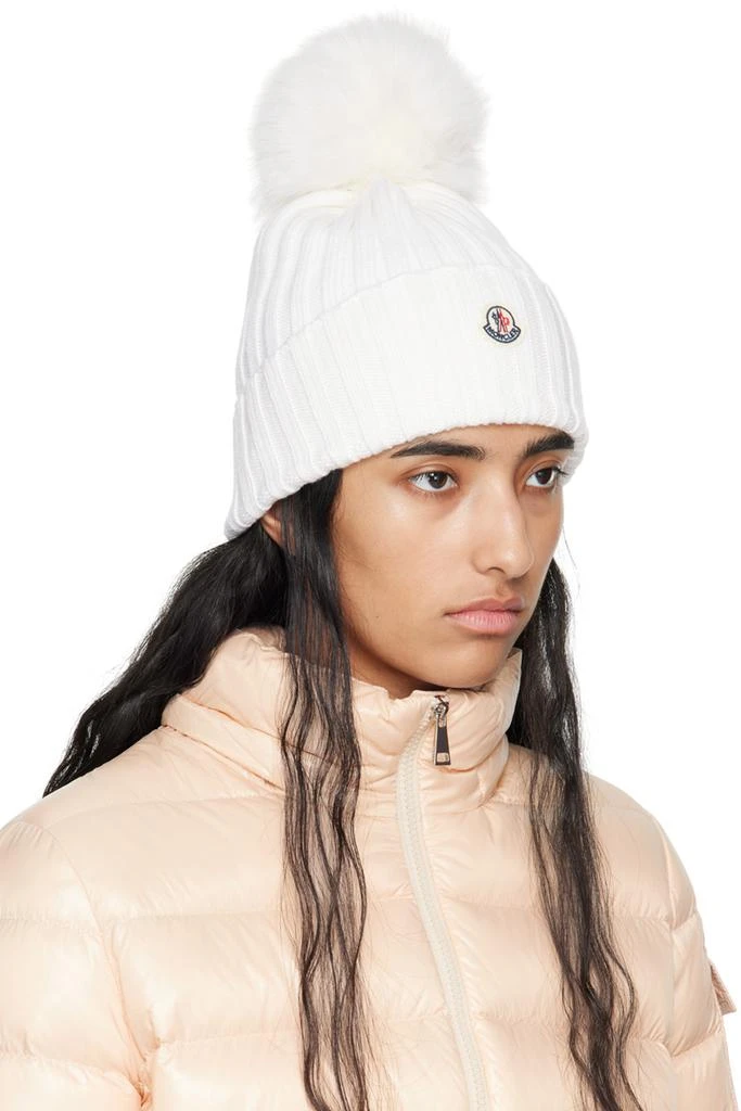 Moncler Hat with Removable Pom Pom Moncler Black Pom Pom Beanie Moncler main image 3
