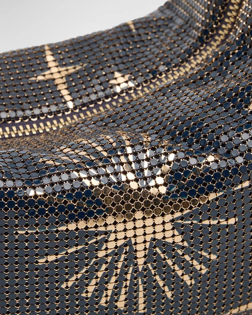 Whiting 
Davis Diana Star-Print Mesh Hobo Bag 5