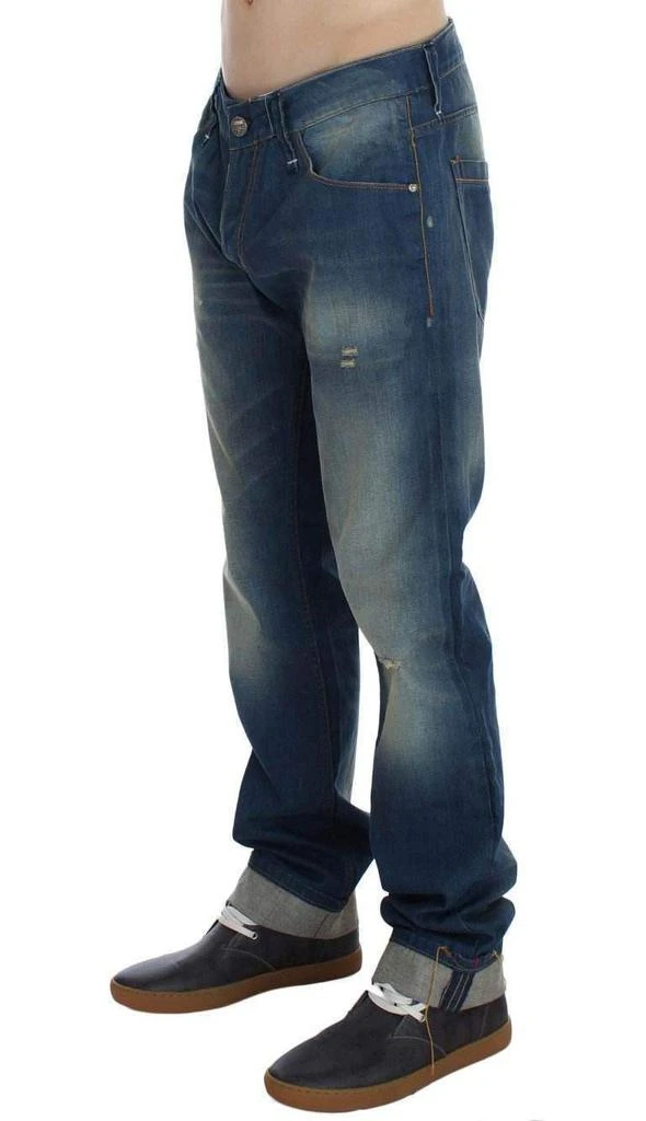 Acht ACHT  Wash Denim Cotton Stretch Baggy Fit Jeans 3