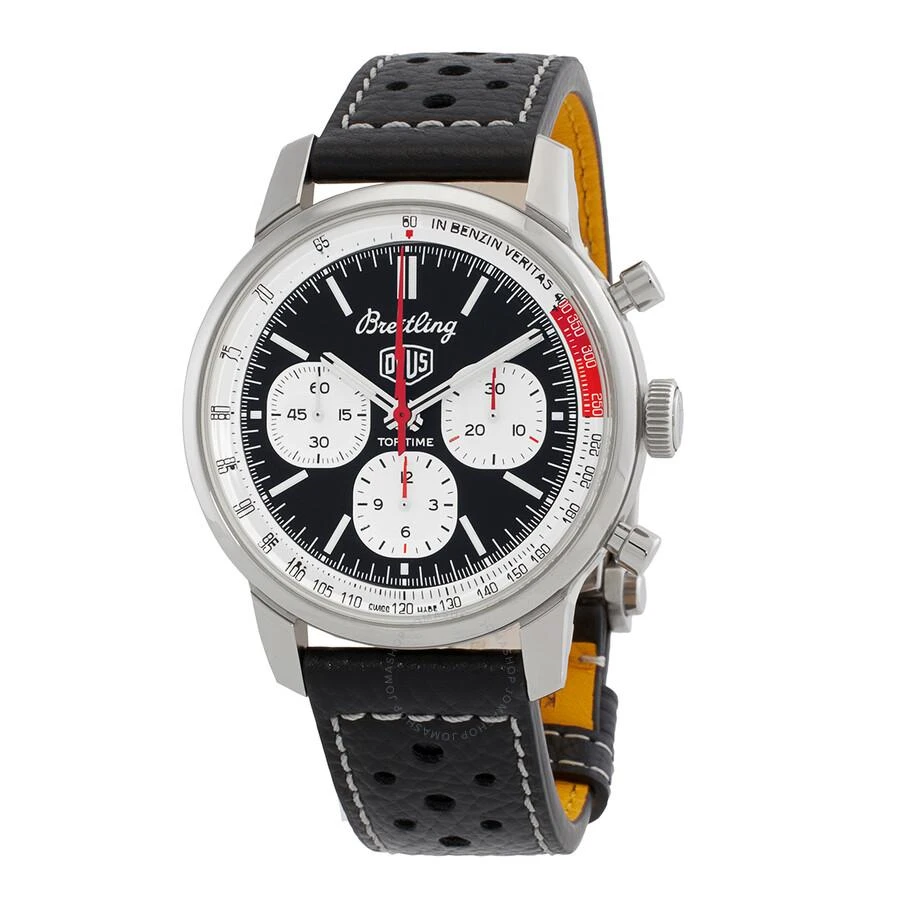 BREITLING Top Time B01 Deus Chronograph Automatic Chronometer Black Dial Men's Watch AB01765A1B1X1 1