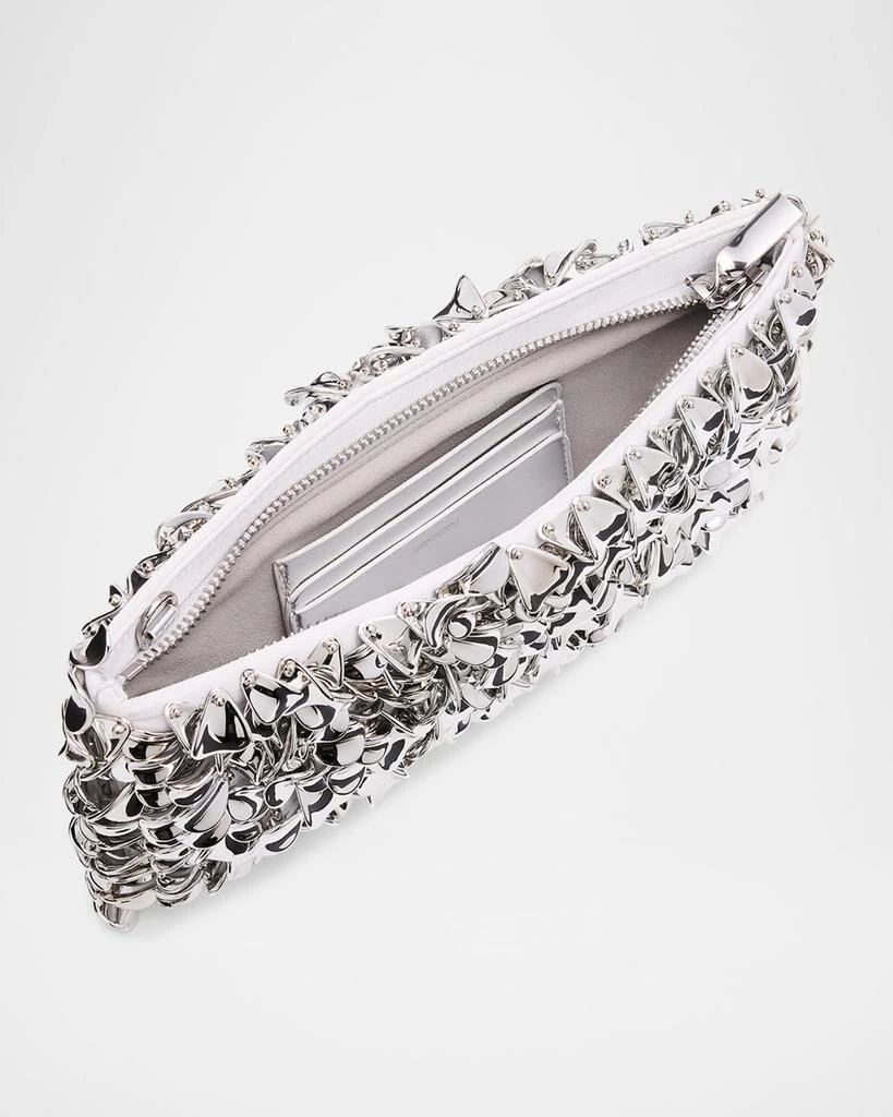 SIMKHAI Reese Metallic Beaded Clutch Bag 4