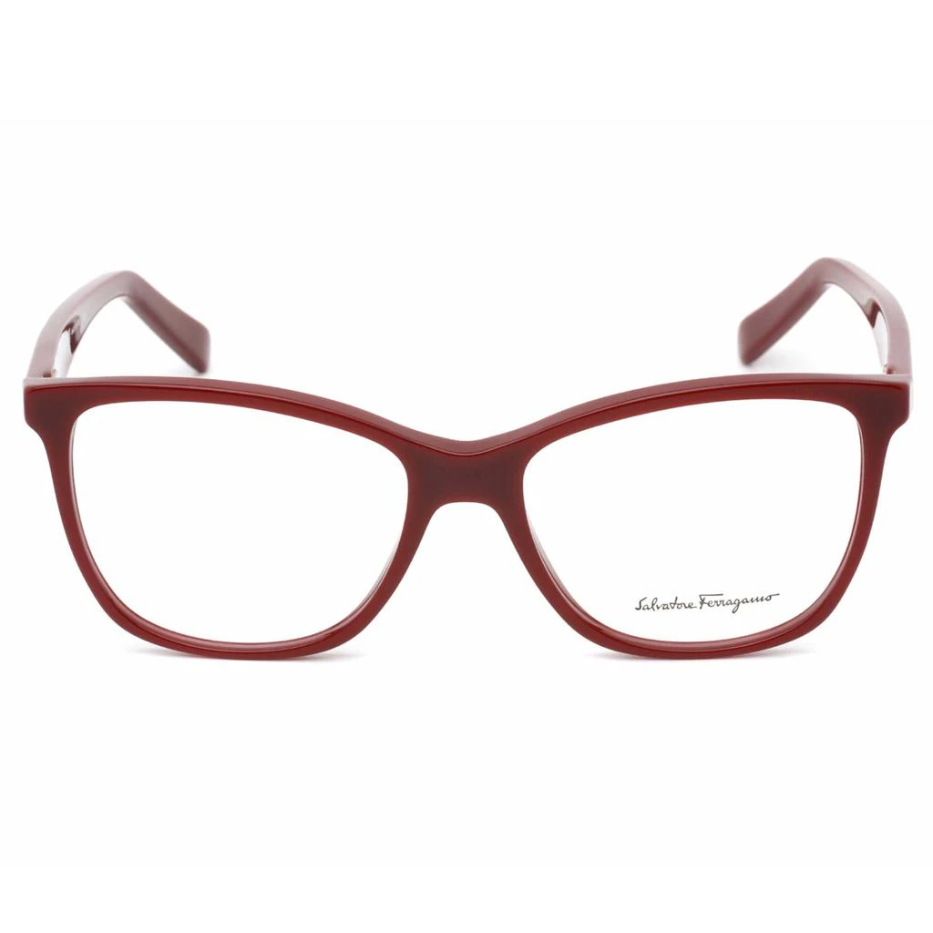 Salvatore Ferragamo Salvatore Ferragamo Women's Eyeglasses - Burgundy Rectangular Frame | SF2903 601 2