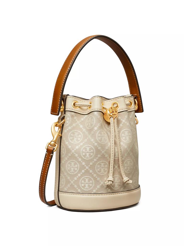 Tory Burch Mini T Monogram Bucket Bag