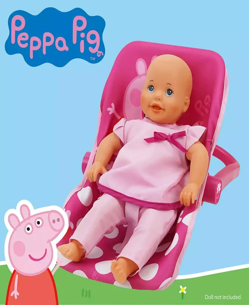 Peppa Pig Baby Doll Pink White Dots Car Seat 5