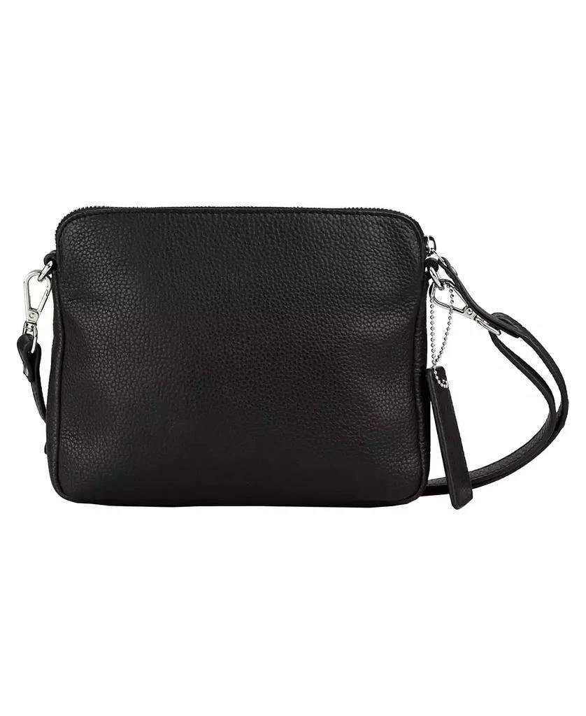 Mancini Leather Goods Pebbled Collection Valerie Leather Mini Crossbody Bag 2
