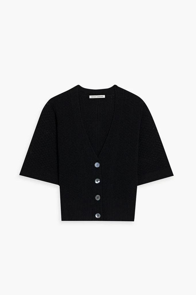 Autumn Cashmere Pointelle-knit cardigan 1
