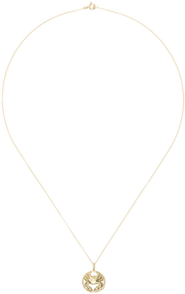 ELHANATI Gold Star Sign Poetry Cancer Necklace