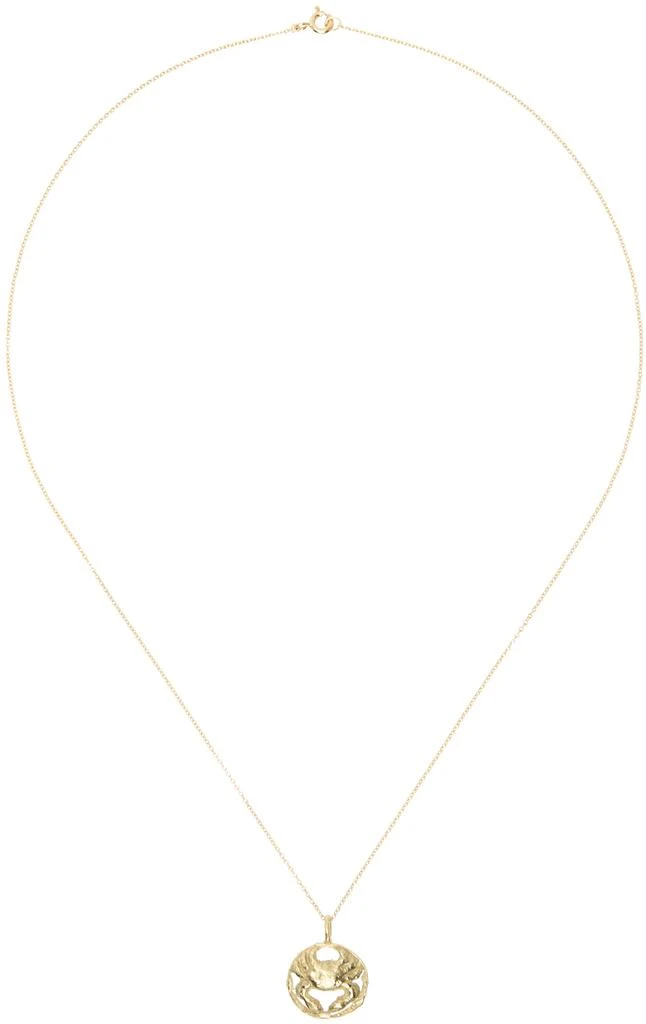 ELHANATI Gold Star Sign Poetry Cancer Necklace 1