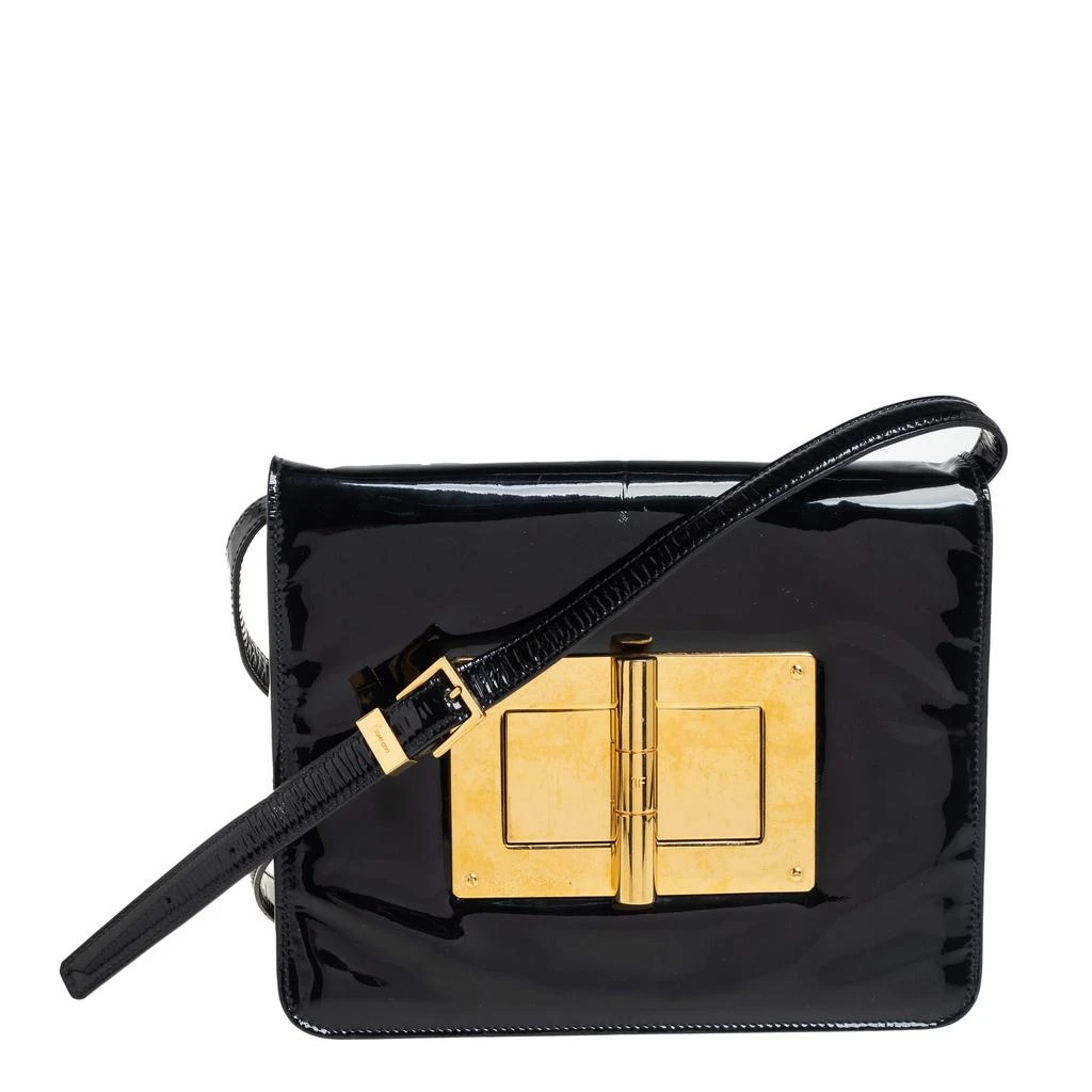 Tom Ford Tom Ford Black Patent Leather Natalia Crossbody Bag 1