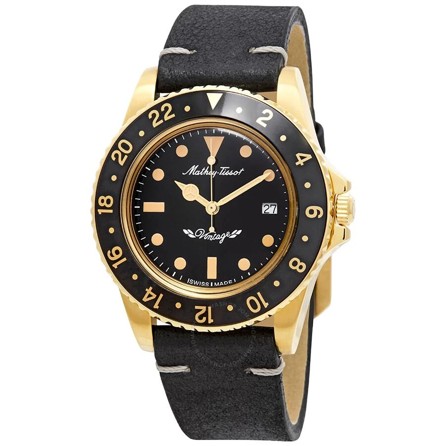 Mathey-Tissot Mathey-Tissot Mathey Vintage Quartz Black Dial Men's Watch H900PLN 1