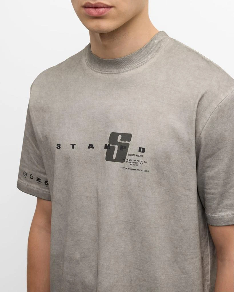 Stampd Men's Oil-Washed Transit Relaxed T-Shirt 5