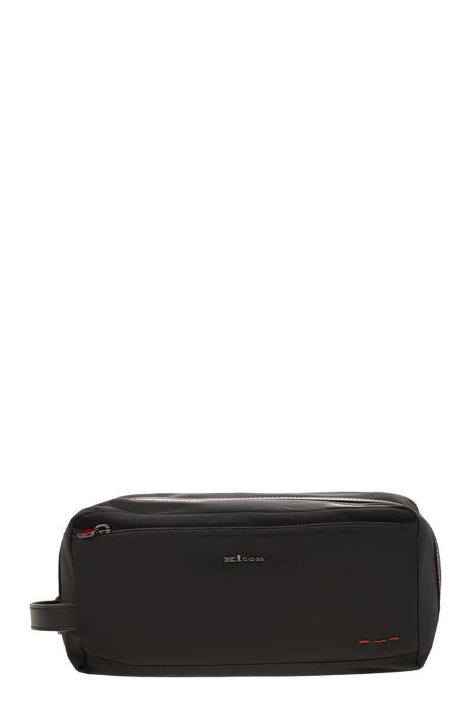 Kiton Kiton Beauty Case In Nylon