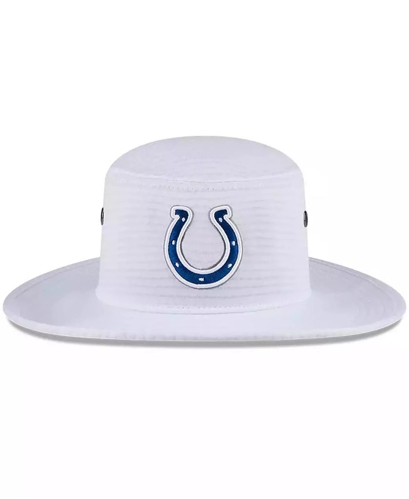 New Era Men's White Indianapolis Colts 2024 NFL Training Camp Panama Bucket Hat 4