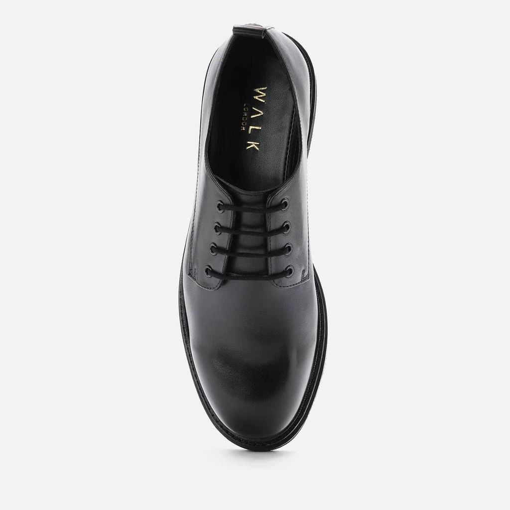 Walk London Walk London Men's Brooklyn Leather Derby Shoes - Black 3