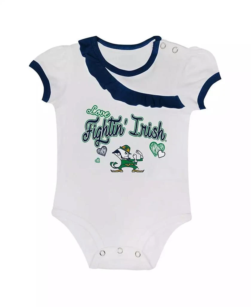 Outerstuff Baby Boys and Girls 2-Piece Notre Dame Fighting Irish Love My Team Bodysuit and Skirt Set 5